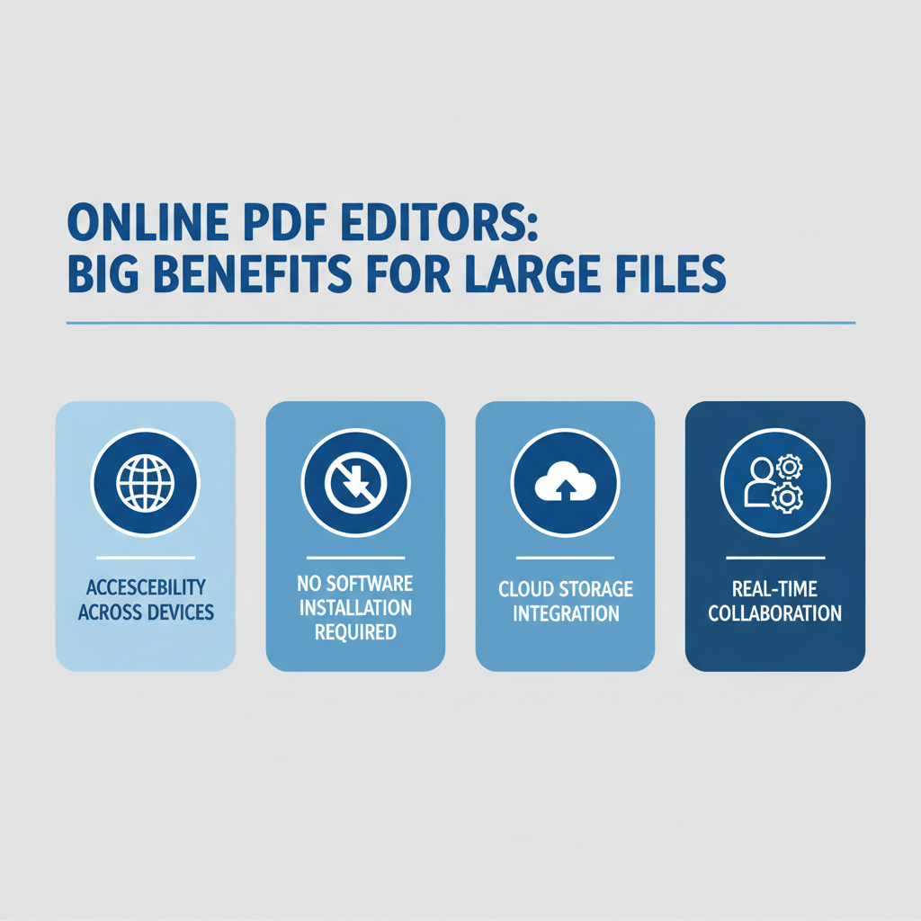 Online PDF editors: big benefits for large files.