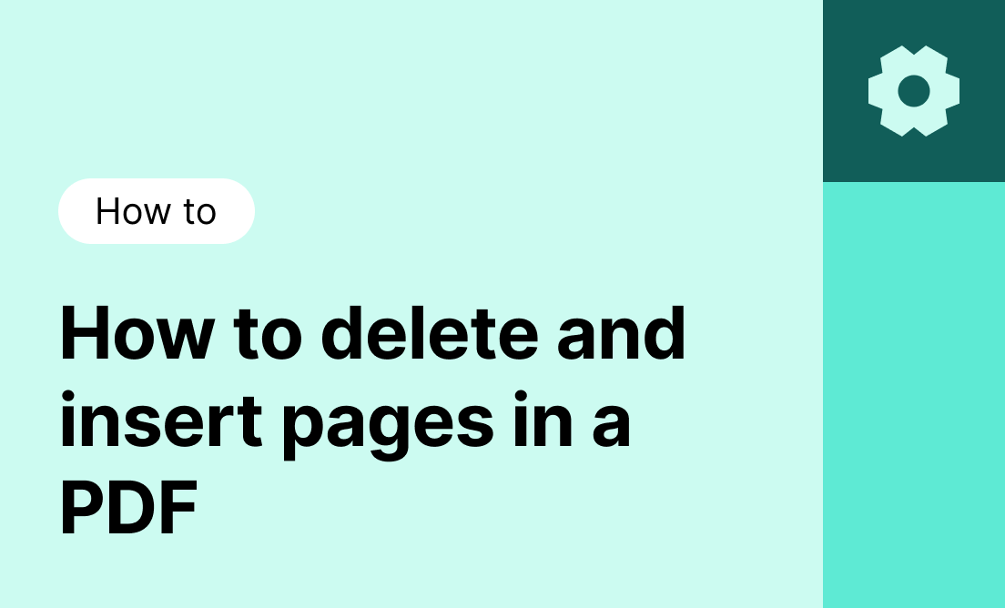 A cover image for the DocHub blog article "How to delete and insert pages in a PDF".
