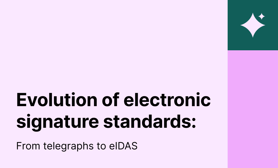 Evolution of electronic signatures: from telegraphs to eIDAS
