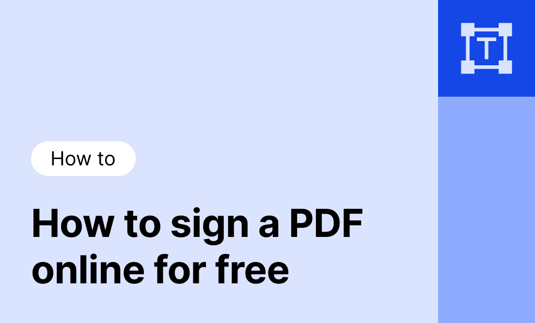 How to sign a PDF online for free